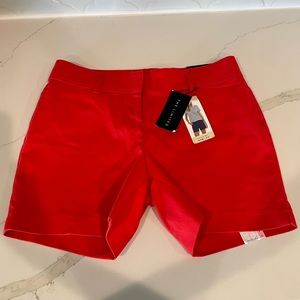 NWT The Limited Red Tailored Shorts Sz 6